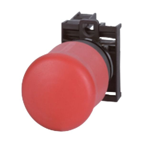 EATON - NOT-HALT-/NOT-AUS-Taste, RMQ-Titan, Pilzform, 38 mm, unbeleuchtet, Zugentriegelung, 1 Ö, rot (RAL 3000), gelb