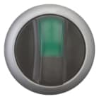 EATON - Leuchtwahltaste, RMQ-Titan, mit Knebelgriff, rastend, 3 Stellungen, grün, Frontring Titan