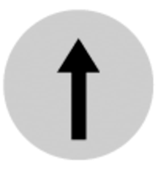EATON - Tastenlinse, hoch weiß, Symbol Pfeil