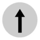 EATON - Tastenlinse, hoch weiß, Symbol Pfeil
