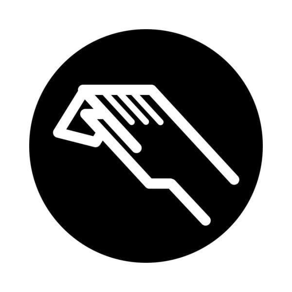 EATON - Tastenplatte, flach schwarz, Symbol Handbetätigung