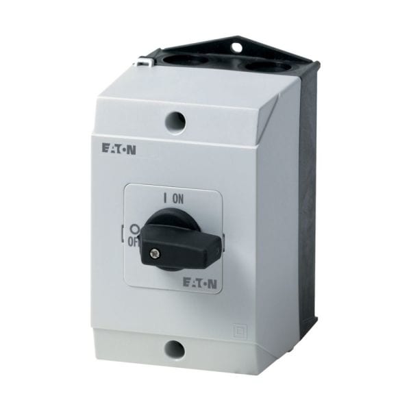 EATON - EIN-AUS-Schalter, T0, 20 A, Aufbau, 2 Baueinheit(en), Kontakte: 3, 45 °, rastend, mit 0-Stellung, 0-1, Abwicklungs Nr. 15403