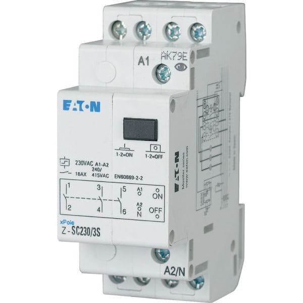 EATON - Stromstossschalter +Zentralsteuerung, 24AC, 1S, 16A, 50/60Hz, 1TE