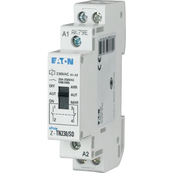 EATON - Vorwahl-Relais, 230VAC/50Hz, 1S+1Ö, 20A
