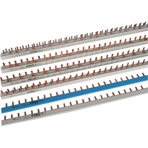 EATON - Phasenschiene, 1Ph, 16qmm, gewinkelt grau, Stift, 1m