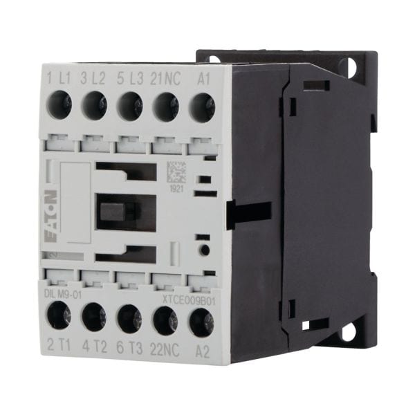 EATON - Leistungsschütz, 3-polig, 380 V 400 V 4 kW, 1 Ö, 220 V 50 Hz, 240 V 60 Hz, Wechselstrombetätigung, Schraubklemmen