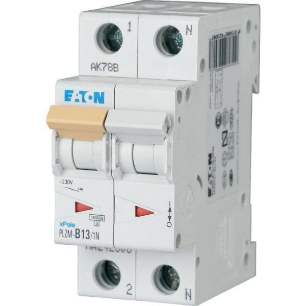 EATON - Leitungsschutzschalter, 13 A, 1p+N, Charakteristik: B