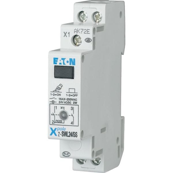 EATON - Schalter, +LED, 24AC/DC, 2S, 16A, orange