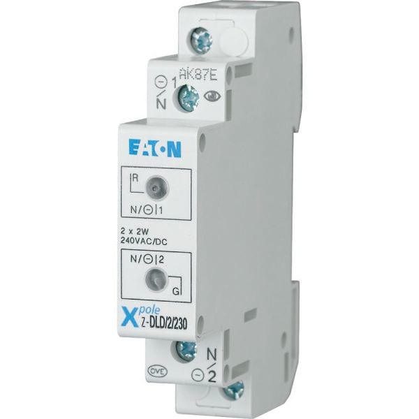 EATON - Doppelleuchte, 230AC/DC, rot/grün