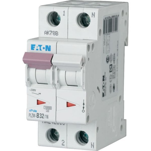 EATON - Leitungsschutzschalter, 32 A, 1p+N, Charakteristik: C