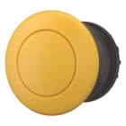 EATON - Pilzdrucktaste, RMQ-Titan, Pilz, rastend, Pilz gelb, gelb, unbeschriftet, Frontring Schwarz