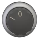 EATON - Wahltaste, RMQ-Titan, mit Drehknopf, rastend, 2 Stellungen, beschriftet, Frontring Titan
