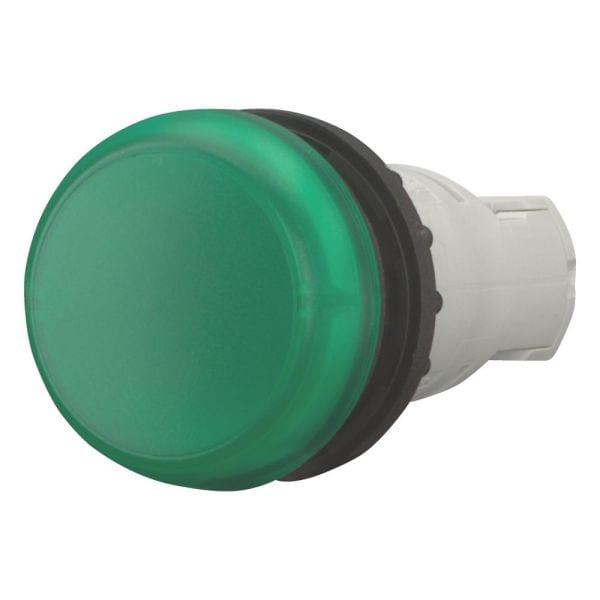 EATON - Leuchtmelder, RMQ-Titan, flach, ohne Leuchtmittel, für Glüh-, Glimmlampen und LEDs bis 2,4 W, mit Lampenfassung BA 9s, grün