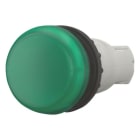 EATON - Leuchtmelder, RMQ-Titan, flach, ohne Leuchtmittel, für Glüh-, Glimmlampen und LEDs bis 2,4 W, mit Lampenfassung BA 9s, grün