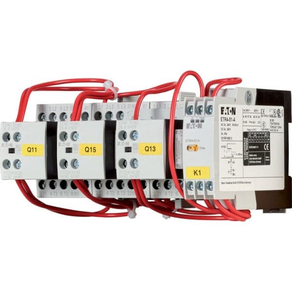 EATON - Stern-Dreieck-Schützkombination, 380 V 400 V: 7,5 kW, 400 V 50 Hz, Wechselstrombetätigung
