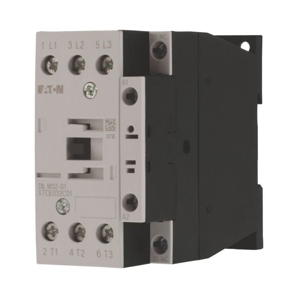 EATON - Leistungsschütz, 3-polig, 380 V 400 V 15 kW, 1 Ö, 230 V 50/60 Hz, Wechselstrombetätigung, Schraubklemmen