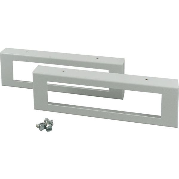 EATON - Sockel, Seitenteile für HxT 100 x 400mm, grau, mit Kabeldurchführung