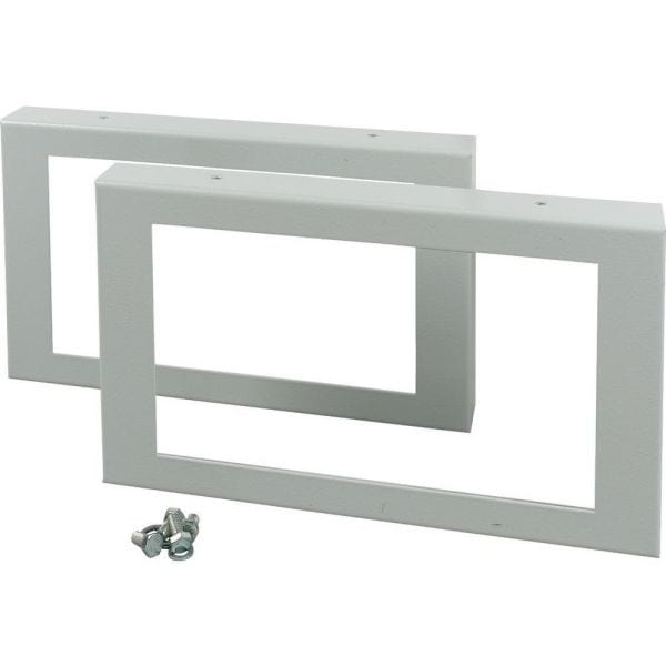 EATON - Sockel, Seitenteile für HxT 200 x 300mm, grau, mit Kabeldurchführung