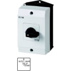 EATON - Umschalter, T0, 20 A, Aufbau, 2 Baueinheit(en), Kontakte: 4, mit Tast-Funktion START, 45 °, tastend/rastend, AUTO-0-HAND<START, Abwicklungs
