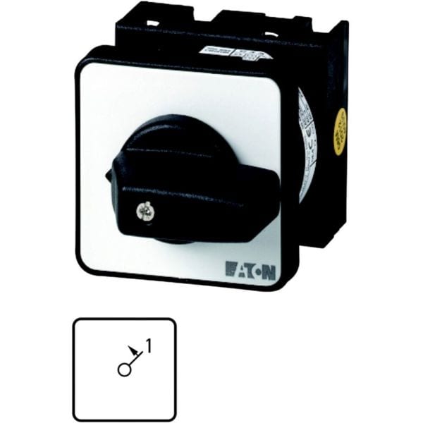 EATON - EIN-Taster, T0, 20 A, Einbau, 1 Baueinheit(en), Kontakte: 1, Tastfunktion in Stellung 1, 45 °, tastend, mit Rückzug von 1, I<1, Abwicklungs 
