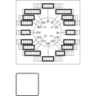 EATON - Frontplatte, verwendbar für T5B, T5, P3, 84 x 84 (für Rahmen 88 x 88) mm, gravierbar