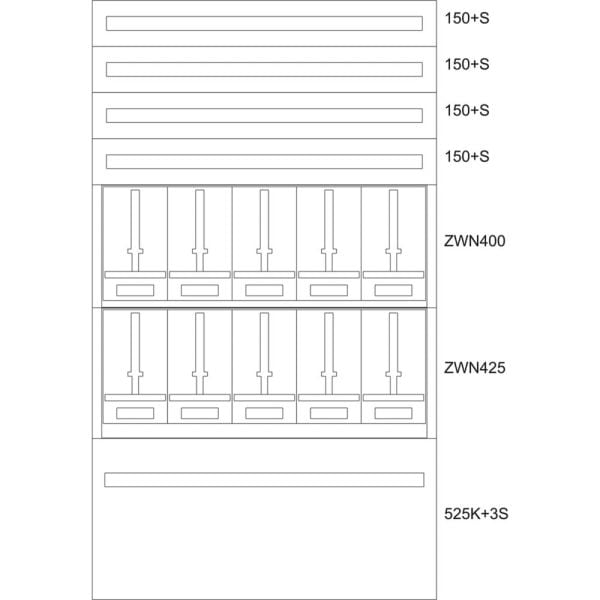 EATON - Unterputz-Zaehlerverteiler K