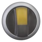 EATON - Leuchtwahltaste, RMQ-Titan, mit Knebelgriff, rastend, 2 Stellungen, gelb, Frontring Titan