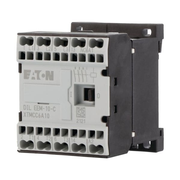 EATON - Leistungsschütz, 230 V 50/60 Hz, 3-polig, 380 V 400 V, 3 kW, Kontakt S = Normal offen = 1 S, Federzugklemmen, Wechselstrombetätigung