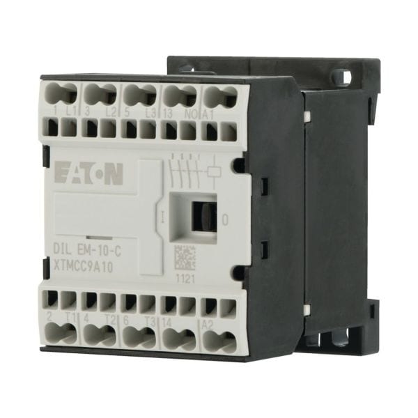 EATON - Leistungsschütz, 110 V DC, 3-polig, 380 V 400 V, 4 kW, Kontakt S = Normal offen = 1 S, Federzugklemmen, Gleichstrombetätigung