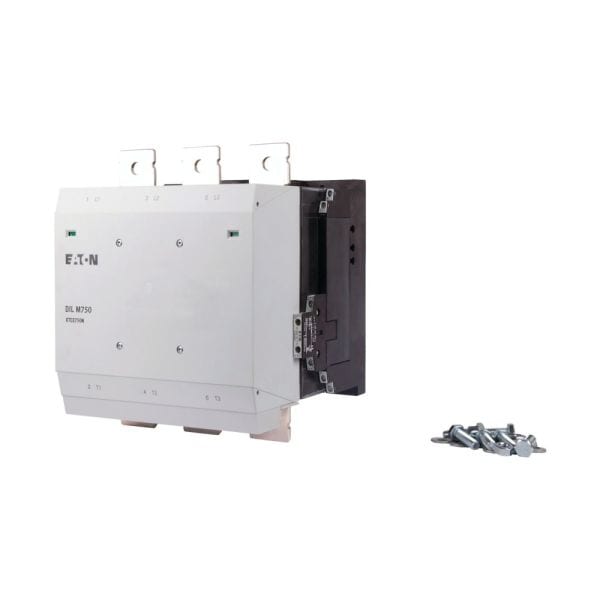 EATON - Leistungsschütz, 380 V 400 V 400 kW, 2 S, 2 Ö, RAC 500: 250 - 500 V 40 - 60 Hz/250 - 700 V DC, Wechsel- und Gleichstrombetätigung, Schrauban