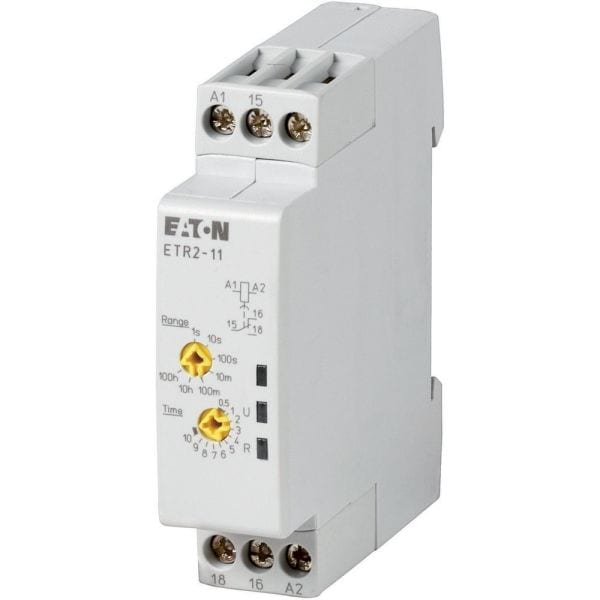 EATON - Zeitrelais, 1 W, 0,05 s - 100 h, 24 - 240 V AC 50/60 Hz, 24 - 48 V DC, ansprechverzögert