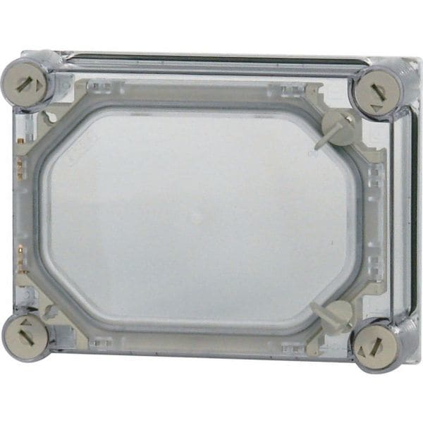 EATON - Deckel, +Tür, transparent rauchgrau, HxBxT=250x187,5x50mm