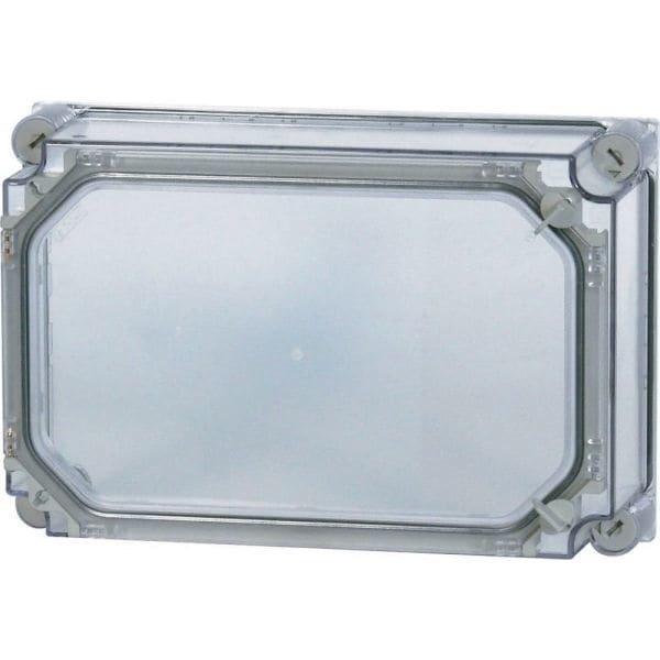 EATON - Deckel, +Tür, transparent rauchgrau, HxBxT=250x375x100mm