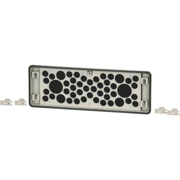 EATON - Flansch, Durchsteckmoosgummi, IP54, HxBxT=116x329x23mm