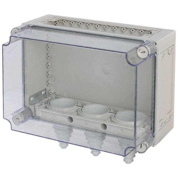 EATON - Verteilergehäuse, +Kabelschellen und Kabelstutzen, HxBxT=250x375x225mm
