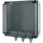 EATON - Verteilergehäuse, +Kabelschellen und Kabelstutzen, HxBxT=375x375x225mm