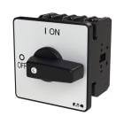 EATON - EIN-AUS-Schalter, P3, 100 A, Einbau, 3-polig, mit schwarzem Knebel und Frontschild