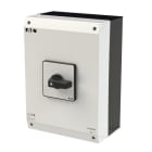 EATON - EIN-AUS-Schalter, P3, 100 A, Aufbau, 3-polig, mit schwarzem Knebel und Frontschild, UL/CSA