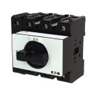 EATON - EIN-AUS-Schalter, P3, 100 A, Verteilereinbau, 3-polig + N, mit schwarzem Knebel und Frontschild, abschließbar in 0-Stellung