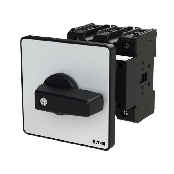 EATON - EIN-AUS-Schalter, P3, 100 A, Zwischenbau, 3-polig, mit schwarzem Knebel und Frontschild