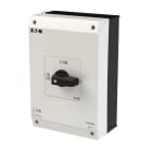 EATON - EIN-AUS-Schalter, P3, 63 A, Aufbau, 3-polig, mit schwarzem Knebel und Frontschild, UL/CSA