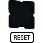 EATON - Tastenplatte für Drucktasten, Beschriftung: RESET, 25 x 25