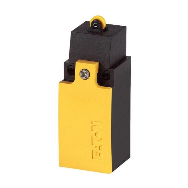 EATON - Positionsschalter, LS(M)-…, Rollenstößel, Komplettgerät, 1 S, 1 Ö, EN 50047 Form C, Sprungschaltglied - ja, gelb, Metall, Cage-Clamp, -25 -