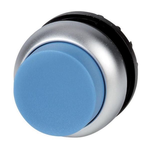 EATON - Drucktaste, RMQ-Titan, hoch, tastend, blau, unbeschriftet, Frontring Titan