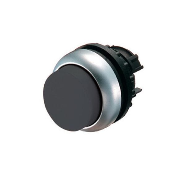 EATON - Drucktaste, RMQ-Titan, hoch, tastend, schwarz, unbeschriftet, Frontring Titan