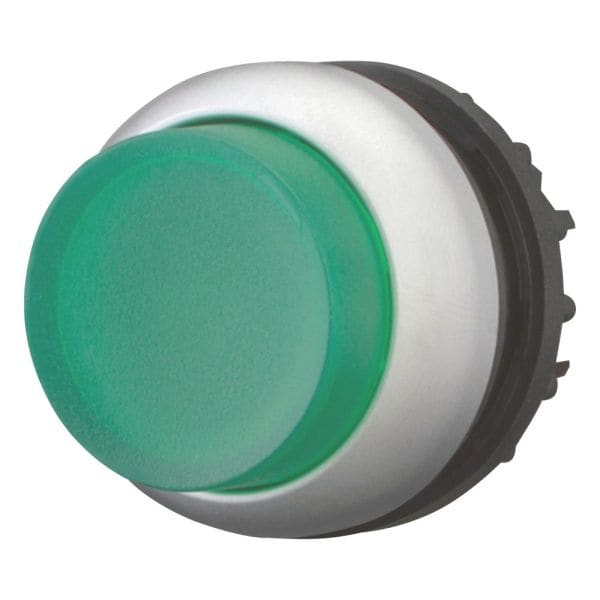 EATON - Leuchtdrucktaste, RMQ-Titan, hoch, tastend, grün, unbeschriftet, Frontring Titan