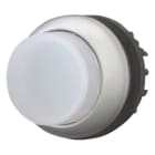EATON - Leuchtdrucktaste, RMQ-Titan, hoch, tastend, weiß, unbeschriftet, Frontring Titan