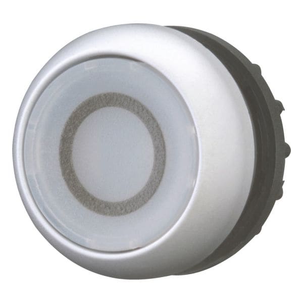 EATON - Leuchtdrucktaste, RMQ-Titan, flach, tastend, weiß, beschriftet 0, Frontring Titan