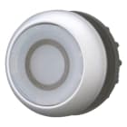 EATON - Leuchtdrucktaste, RMQ-Titan, flach, rastend, weiß, beschriftet 0, Frontring Titan