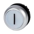 EATON - Leuchtdrucktaste, RMQ-Titan, flach, tastend, weiß, beschriftet 1, Frontring Titan